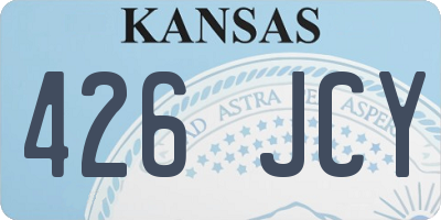 KS license plate 426JCY