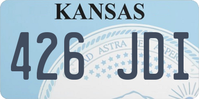 KS license plate 426JDI