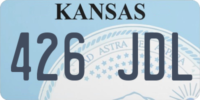 KS license plate 426JDL