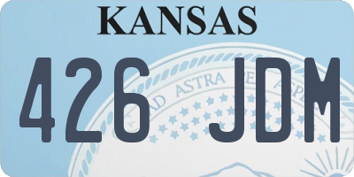KS license plate 426JDM