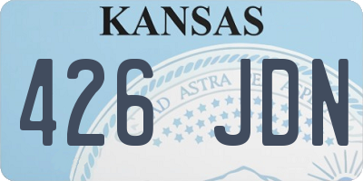KS license plate 426JDN