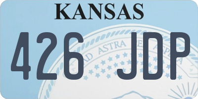 KS license plate 426JDP