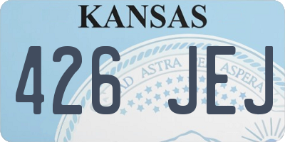 KS license plate 426JEJ