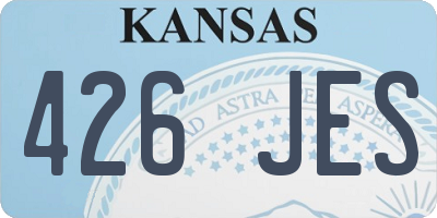 KS license plate 426JES