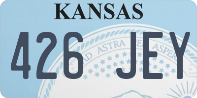 KS license plate 426JEY