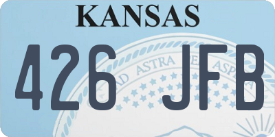 KS license plate 426JFB