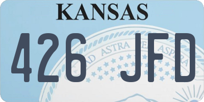KS license plate 426JFD