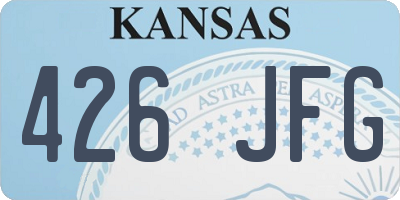 KS license plate 426JFG