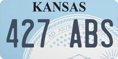 KS license plate 427ABS