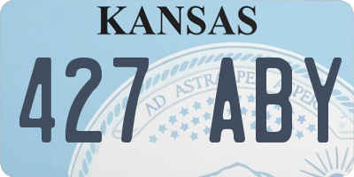KS license plate 427ABY
