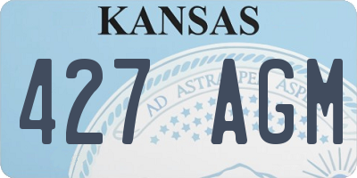 KS license plate 427AGM