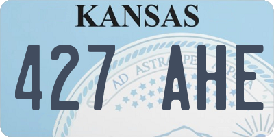 KS license plate 427AHE