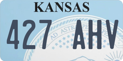 KS license plate 427AHV
