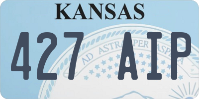 KS license plate 427AIP