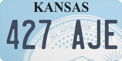 KS license plate 427AJE