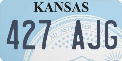 KS license plate 427AJG