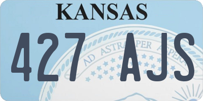 KS license plate 427AJS
