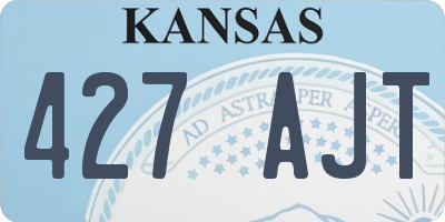 KS license plate 427AJT