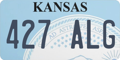 KS license plate 427ALG