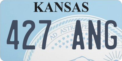 KS license plate 427ANG