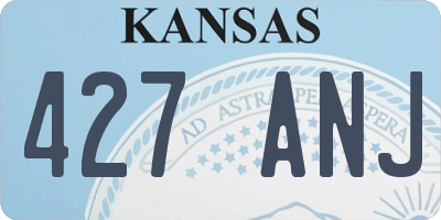 KS license plate 427ANJ