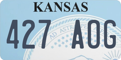 KS license plate 427AOG
