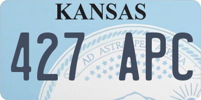 KS license plate 427APC