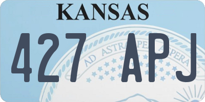 KS license plate 427APJ