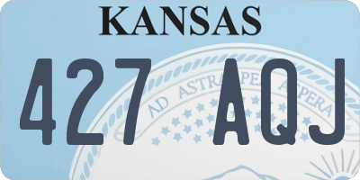 KS license plate 427AQJ
