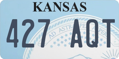 KS license plate 427AQT