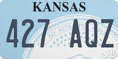 KS license plate 427AQZ