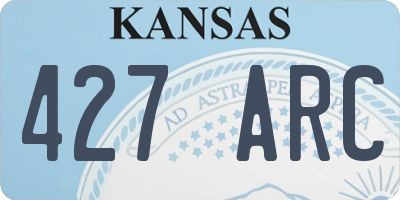 KS license plate 427ARC