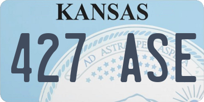 KS license plate 427ASE