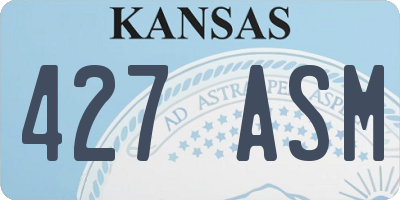 KS license plate 427ASM