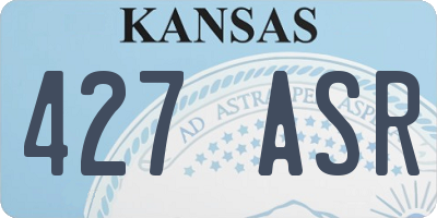 KS license plate 427ASR