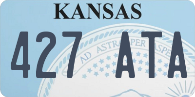 KS license plate 427ATA