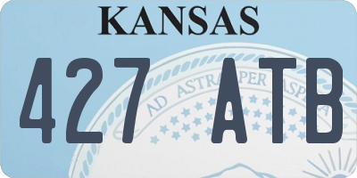 KS license plate 427ATB