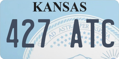 KS license plate 427ATC