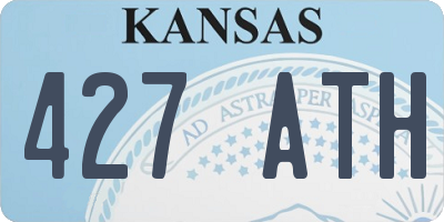 KS license plate 427ATH