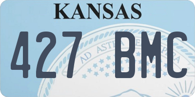 KS license plate 427BMC