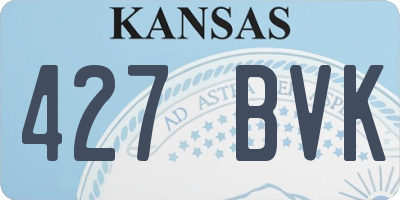 KS license plate 427BVK