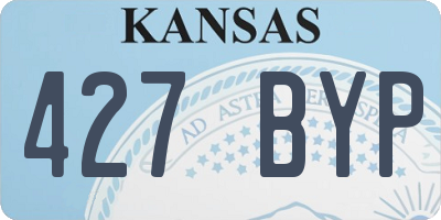 KS license plate 427BYP