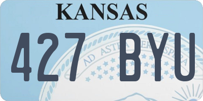 KS license plate 427BYU