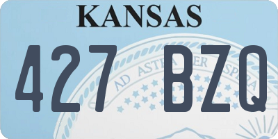 KS license plate 427BZQ