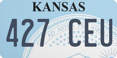KS license plate 427CEU