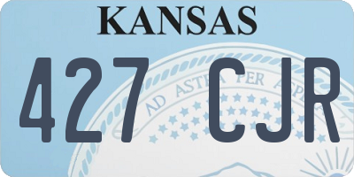 KS license plate 427CJR