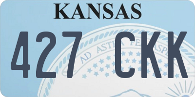 KS license plate 427CKK