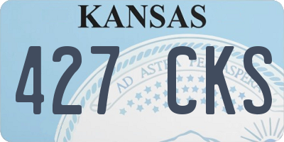 KS license plate 427CKS