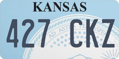 KS license plate 427CKZ