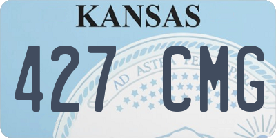 KS license plate 427CMG